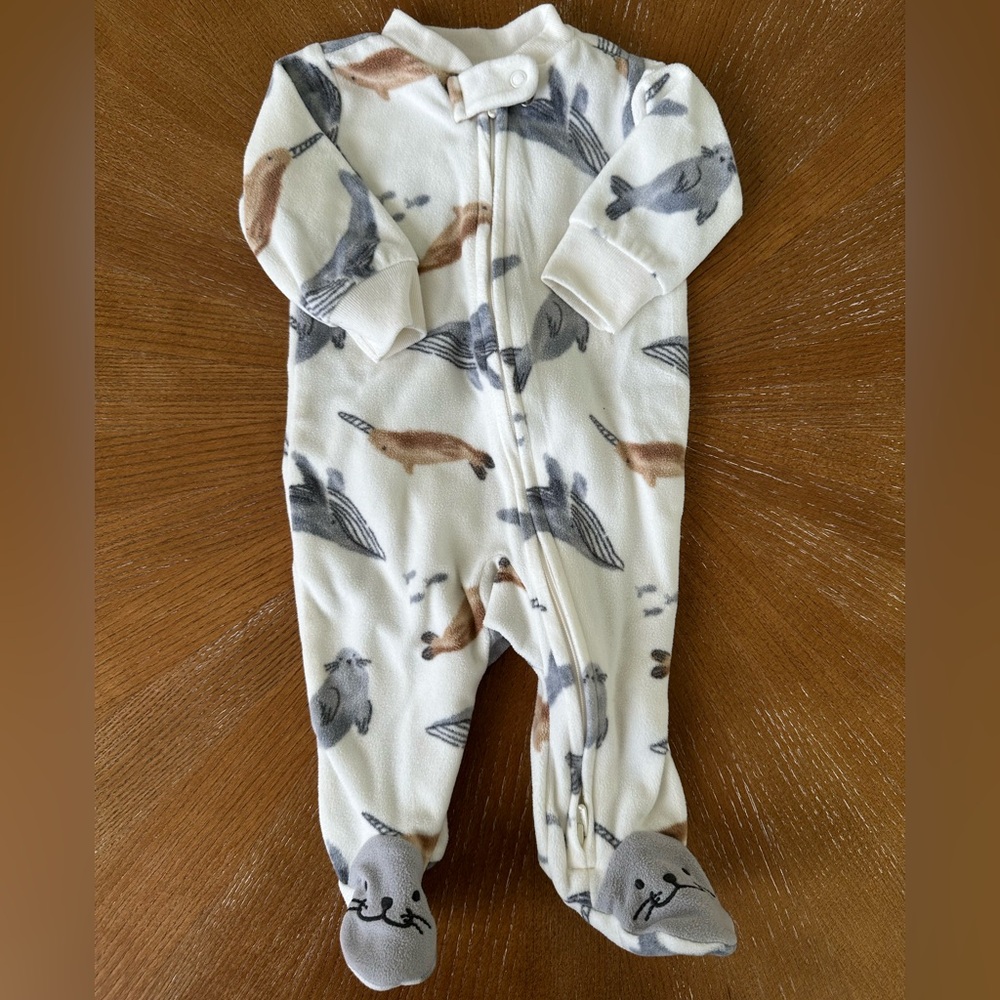 Carter’s fleece footie pajamas